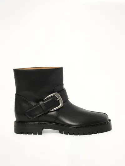 Maison Margiela Tabi County Buckle Ankle Boot Woman Black