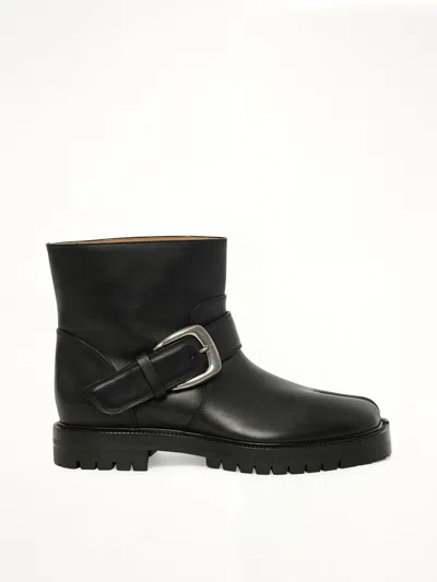 Maison Margiela Margiela Tabi County Buckle Ankle Boots - Mens Black