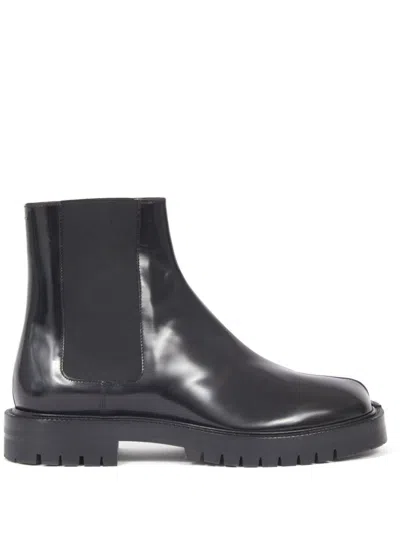 Maison Margiela Tabi County Chelsea Boots In Animal Print