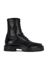 Maison Margiela Tabi Leather Ankle Boots In Black