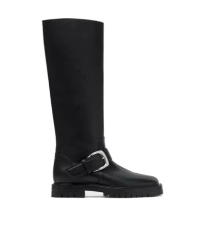 Maison Margiela Tabi County Knee Boots In Black