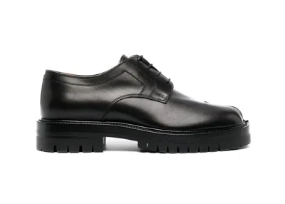 Pre-owned Maison Margiela Tabi County Laceup (women's) Sneakers In Black