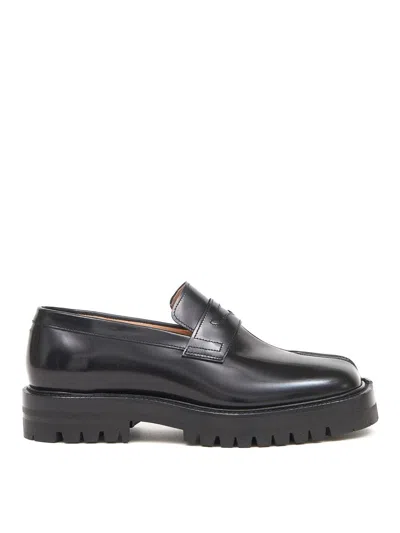 Maison Margiela Tabi Loafers In Black