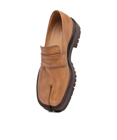 MAISON MARGIELA TABI LEATHER LOAFERS
