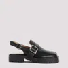 Maison Margiela Tabi County Leather Sandals In Black