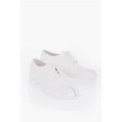 Maison Margiela Tabi Split-toe Rubber Derby Shoes In White