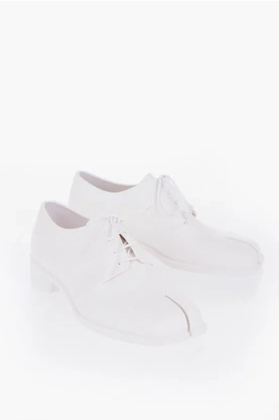 Maison Margiela Tabi Split-toe Rubber Derby Shoes In White