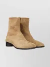 Maison Margiela Tabi Design Ankle Boots With Block Heel In Neutral