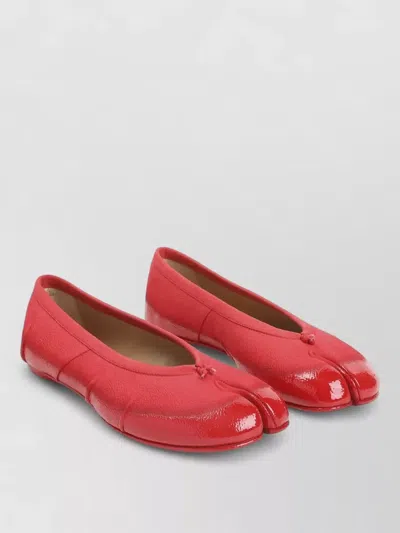 Maison Margiela Tabi Ballerina Split-toe Leather Flats In Multi