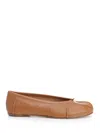 Maison Margiela Brown Tabi New Ballerina Flats In Brown