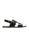 Maison Margiela Tabi Gladiator Sandals In Black