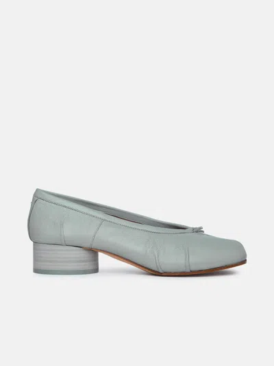 Maison Margiela 'tabi' Green Anise Lambskin Ballet Flats