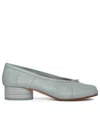 MAISON MARGIELA TABI GREEN ANISE LAMBSKIN BALLET FLATS