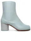 Maison Margiela Woman Ankle Boots Sky Blue Size 6 Leather In Blue