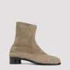 Maison Margiela Split-toe Ankle Boots In Premium Calf Leather In Animal Print