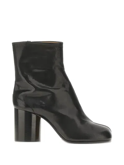 Maison Margiela Tabi Split-toe Leather Ankle Boots In Black