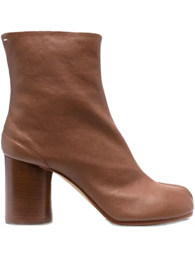Maison Margiela Tabi Heeled Boots In Brown