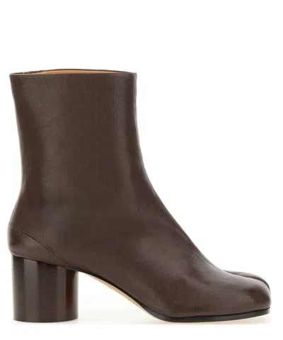 Maison Margiela Tabi Heeled Boots In Brown