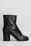 Maison Margiela Tabi Ankle Boots With Unique Tabi Toe Design And Block Heel In Black