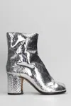 Maison Margiela Silver Tabi Broken Mirror Boots In Silver