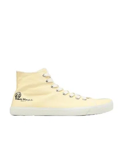 Maison Margiela Tabi High-top Casual Shoes In Nude