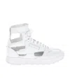 Maison Margiela Mm22 Reebok Leather Tabi Project 0 Cl Gl High Top Sneakers W In White