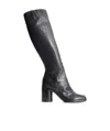 Maison Margiela Black Tabi Broken Mirror Tall Boots In Black