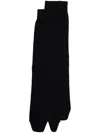 Maison Margiela Tabi Knee-high Socks In Black