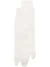 Maison Margiela Tabi Lightweight-knit Socks In White