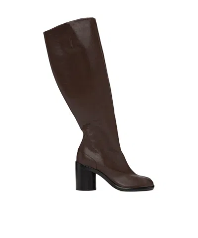 Maison Margiela Tabi Knee-length Boots In Black