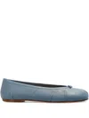 Maison Margiela Tabi Knot-detail Ballet Flats In Blue