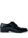 Maison Margiela Tabi Lace-up Shoes In Black