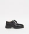 Maison Margiela Women's Leather Tabi Lace-up Shoes In Black