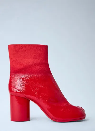 Maison Margiela Block Heel Tabi Ankle Boots In Multi