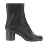 Maison Margiela 'tabi' Leather Ankle Boots In Black