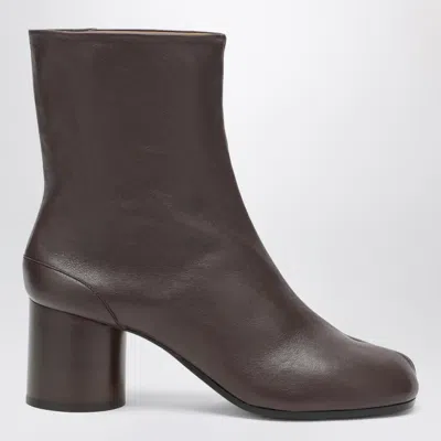 Maison Margiela Tabi Leather Ankle Boots In Multi