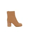 Maison Margiela Tabi Leather Ankle Boots In T4091