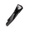 Maison Margiela Ballet Black Shiny Leather Ballet Flats In Black