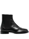 Maison Margiela Tabi Leather Chelsea Boots In Black