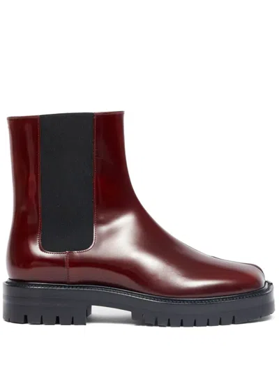 Maison Margiela Tabi Chelsea-boots In Rot