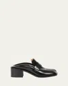 Maison Margiela Tabi Leather City Split-toe Loafer Mules In Multi