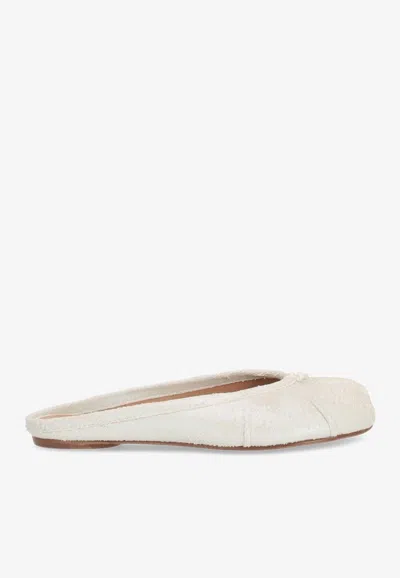 MAISON MARGIELA TABI LEATHER FLAT MULES