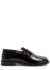 Maison Margiela Split Toe Leather Loafers With Iconic Design In Black