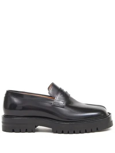 Maison Margiela Tabi Loafers In Black
