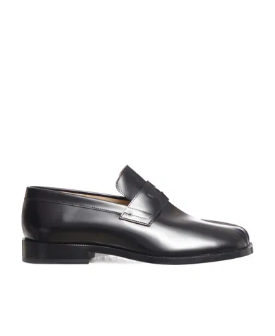Maison Margiela 30mm Tabi County Leather Loafers In Black