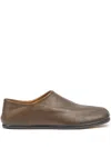 Maison Margiela Tabi Split-toe Suede Loafers In Brown