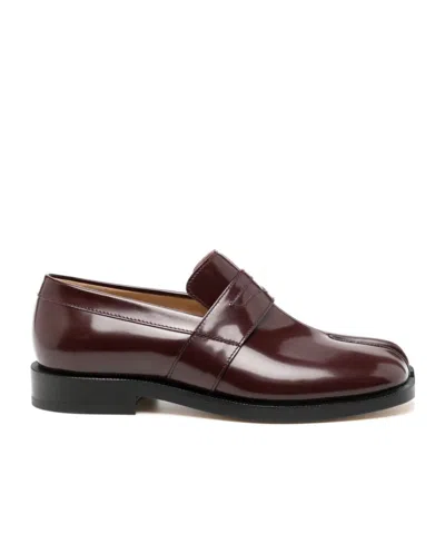Maison Margiela Tabi Leather Loafers In Multicolor