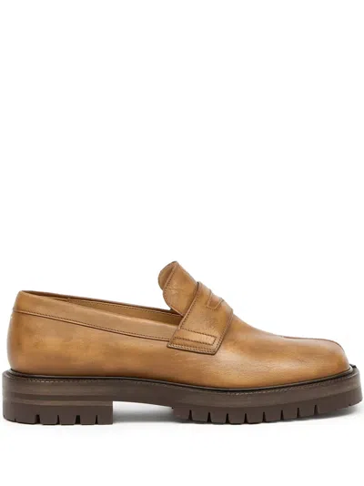 MAISON MARGIELA TABI LEATHER LOAFERS