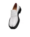 Maison Margiela White Tabi Loafers In White