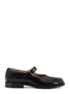 Maison Margiela Tabi Leather Mary Jane In Black